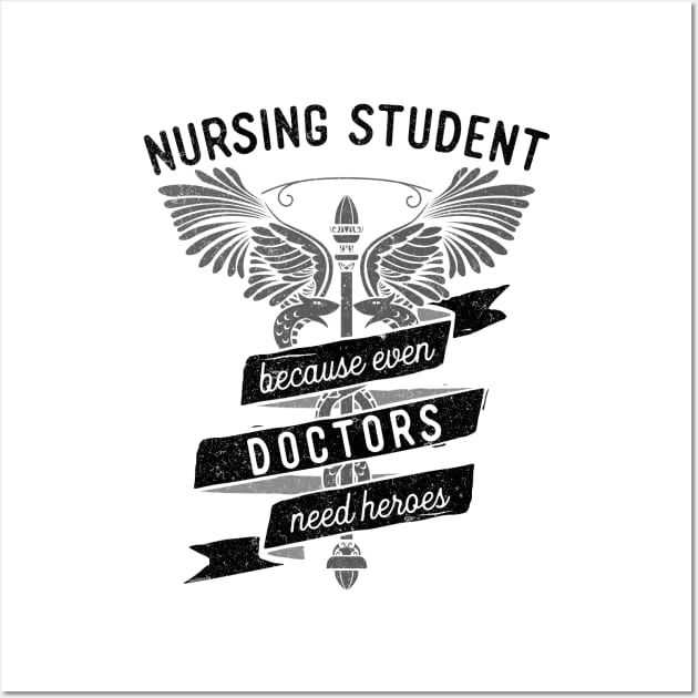 Funny Nursing Student Nurse Gift Idea Wall Art by EmergentGear